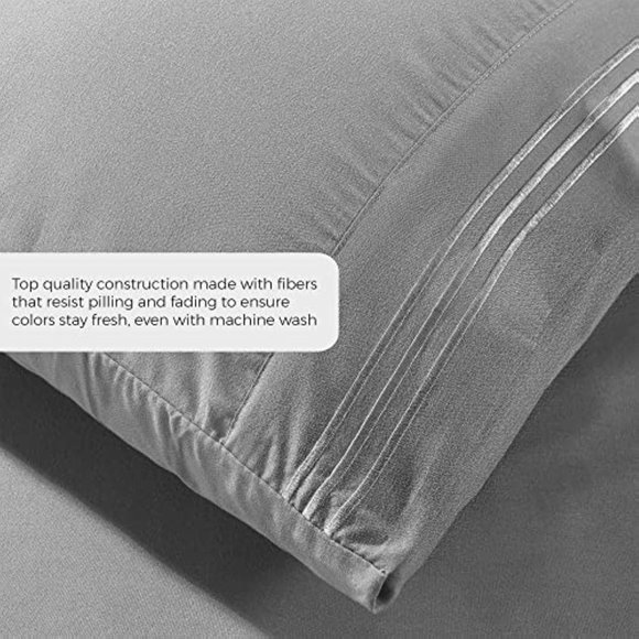 6 Piece Bed Sheets - Cal King, King, Queen , Full  Sheet Set [6-Piece,] … - Picture 3 of 12